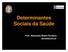 Determinantes Sociais da Saúde. Prof. Alexandre Brasil Fonseca abrasil@ufrj.br