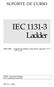 IEC 1131-3 Ladder SUPORTE DE CURSO. Livro Texto: Programming industrial control systems using IEC 1131-3 R.W. Lewis