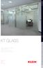 KT glass. 01 KT glass. Sistema de puertas correderas Sliding doors system Sistema de portas de correr Sistema de portes corredisses