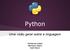 Python. Uma visão geral sobre a linguagem. Guilherme Artém Henrique Castro José Mauro