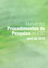 Manual dos Procedimentos de Pesquisa no IFSC