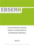 PLANO DE REESTRUTURAÇÃO HOSPITAL UNIVERSITÁRIO DA UNIVERSIDADE DE BRASÍLIA