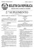 BOLETIM DA REPÚBLICA 2.º SUPLEMENTO PUBLICAÇÃO OFICIAL DA REPÚBLICA DE MOÇAMBIQUE. Sexta-feira, 5 de Agosto de 2011 I SÉRIE Número 31 SUMÁRIO