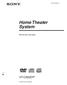 4-247-292-61(1) Home Theater System. Manual de instruções HT-C800DP. 2003 Sony Corporation