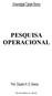 PESQUISA OPERACIONAL