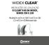 INSTRUÇÕES DE UTILIZAÇÃO O CLEAR 440 DA WIDEX, SÉRIES 330 E 220. ModeloC4-m/C4-m-CB/C3-m/C3-m-CB/ C2-m/C2-m-CB Retroauricular