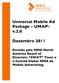 Universal Mobile Ad Package UMAP- v.2.0. Dezembro 2011