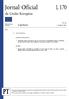 Jornal Oficial da União Europeia L 170. Legislação. Atos não legislativos. 58. o ano. Edição em língua portuguesa. 1 de julho de 2015.