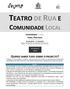 TEATRO DE RUA E COMUNIDADE LOCAL