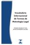 Vocabulário Internacional de Termos de Metrologia Legal Portaria Inmetro nº 163 de 06 de Setembro de 2005