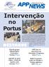 Intervenção. no Portus DESTAQUE. Fim do grupo Filantrópico Portuário, Cáritas. PAG 3. APP tem 16 parceiros na educação. Programe 2012.