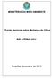 MINISTÉRIO DO MEIO AMBIENTE. Fundo Nacional sobre Mudança do Clima RELATÓRIO 2012
