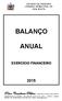 ESTADO DA PARAÍBA CÂMARA MUNICIPAL DE BOA VISTA BALANÇO ANUAL EXERCÍCIO FINANCEIRO