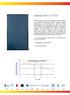 Ofasun 2512 / 2110. Curva de rendimento: η0=78,5% ; K1=3,722 W/(m2K); K2=0,012 W/(m2K); Certificação Solar KEYMARK. 10 anos de garantia.