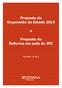 Proposta de Orçamento do Estado 2014. Proposta de Reforma em sede de IRC. Novembro de 2013