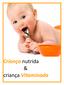 Criança nutrida & criança Vitaminada