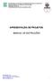 APRESENTAÇÃO DE PROJETOS MANUAL DE INSTRUÇÕES