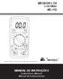 00.0. MEDIDOR LCR LCR Meter MC-155. MANUAL DE INSTRUÇÕES Instructions Manual Manual de Instrucciones. CE Do not test voltage COM