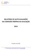 RELATÓRIO DE AUTO-AVALIAÇÃO DA COMISSÃO PRÓPRIA DE AVALIAÇÃO