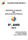 9º. ANO APOSTILA ANUAL DE EDUCAÇÃO FÍSICA COLÉGIO DOM PEDRO II