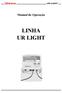 Manual de Operação LINHA UR LIGHT