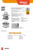 CHT CVT. Exaustores centrífugos de telhado de 400º C/2 h, com saída de ar horizontal ou vertical. Código do pedido CHT 200 4T