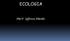 ECOLOGIA. PROF. Jefferson Almeida