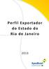 Perfil Exportador do Estado do Rio de Janeiro