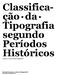 Classificação Tipografia segundo Períodos Históricos