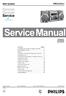 Service Manual. Service FW-C253/19. Mini System. Volta ao Menu. Conteúdo Página
