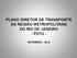 PLANO DIRETOR DE TRANSPORTE DA REGIÃO METROPOLITANA DO RIO DE JANEIRO - PDTU - SETEMBRO - 2014