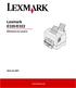Lexmark E320/E322. Referência do usuário. Abril de 2001. www.lexmark.com