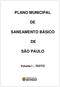 PLANO MUNICIPAL SANEAMENTO BÁSICO SÃO PAULO