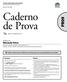 Caderno de Prova PR09. Educação Física. prova dissertativa. Professor de. Prefeitura Municipal de Florianópolis Secretaria Municipal de Educação