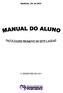 MANUAL DO ALUNO 1º SEMESTRE DE 2015