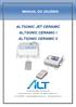 ALTSONIC JET CERAMIC ALTSONIC CERAMIC I ALTSONIC CERAMIC II