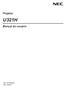 Projetor U321H. Manual do usuário. No. do Modelo NP-U321H
