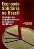 ECONOMIA SOLIDÁRIA NO BRASIL: TIPOLOGIAS DOS EMPREENDIMENTOS ECONÔMICOS SOLIDÁRIOS i