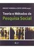 METODOLOGIA DA PESQUISA SOCIAL