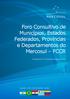 Foro Consultivo de Municípios, Estados Federados, Províncias e Departamentos do Mercosul FCCR