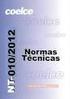 NORMA TÉCNICA DE DISTRIBUIÇÃO NTD - 011