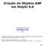 Criação de Objetos ASP em Delphi 5.0