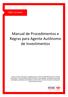 Manual de Procedimentos e Regras para Agente Autônomo de Investimentos