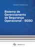 Universidade do Sul de Santa Catarina. Sistema de Gerenciamento da Segurança Operacional - SGSO