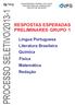 UFG/CS RESPOSTAS ESPERADAS PRELIMINARES PS/2013-1 TODOS OS GRUPOS