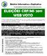 ELEIÇÕES CRF/MS 2011 WEB VOTO