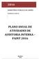 PLANO ANUAL DE ATIVIDADES DE AUDITORIA INTERNA PAINT 2016