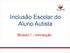 Inclusão Escolar do Aluno Autista. Módulo 1 - Introdução