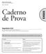 Caderno de Prova E4S03. Engenheiro Civil. Estado de Santa Catarina Prefeitura Municipal de Brusque. Edital n o 003/2009