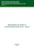 PROGRAMA DE APOIO A CAPACITAÇÃO DOCENTE PACD